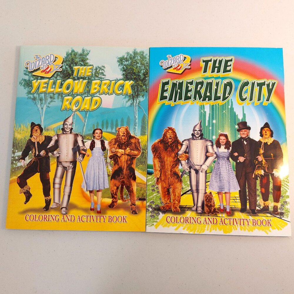 The Yellow Brick Road & The Emerald City Coloring and Activity Books